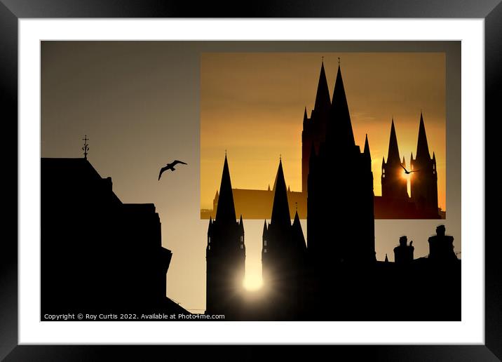 Cathedral Montage  Framed Mounted Print by Roy Curtis
