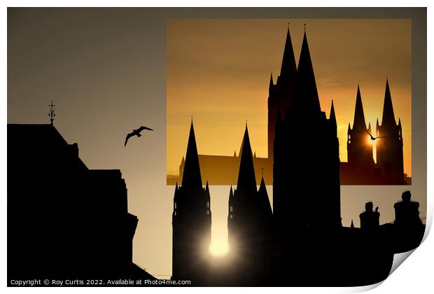 Cathedral Montage  Print by Roy Curtis