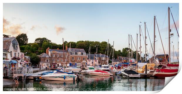 Padstow Harbour, Cornwall. Print by Jim Monk