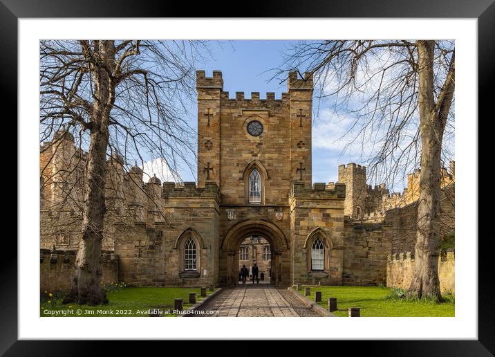 Durham Castle Framed Mounted Print by Jim Monk