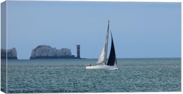 Rounding the Needles Canvas Print by Geoff Stoner