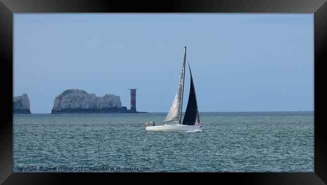 Rounding the Needles Framed Print by Geoff Stoner