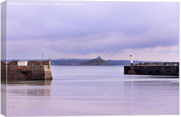 Storm Clouds Over St Michael's Mount Canvas Print by Terri Waters