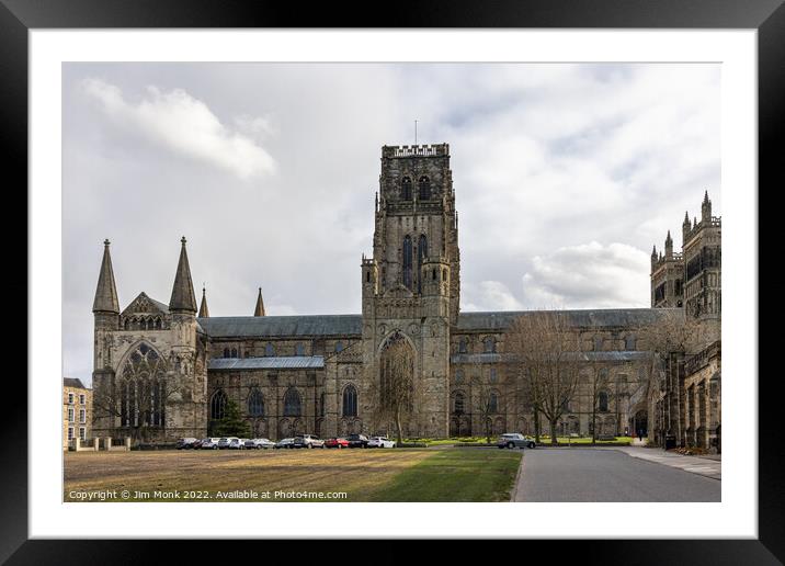 Durham Cathedral Palace Green Framed Mounted Print by Jim Monk