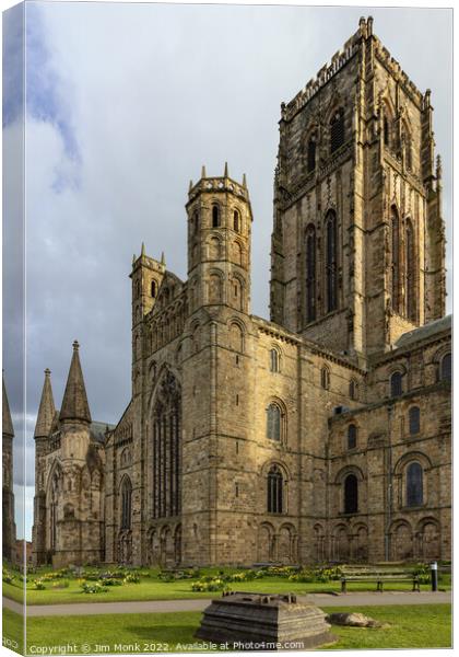 Durham Cathedral  Canvas Print by Jim Monk