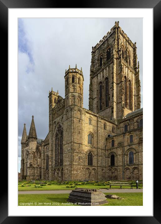 Durham Cathedral  Framed Mounted Print by Jim Monk