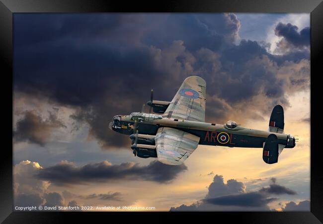 BBMF Lancaster PA474 Framed Print by David Stanforth