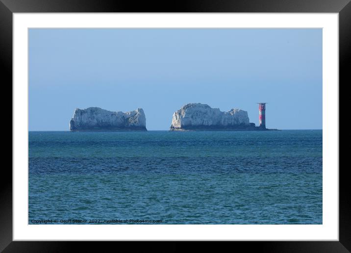 The Needles Lighthouse Framed Mounted Print by Geoff Stoner