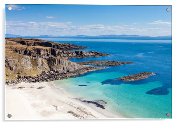 Scoor Beach Isle of Mull Acrylic by Heidi Stewart