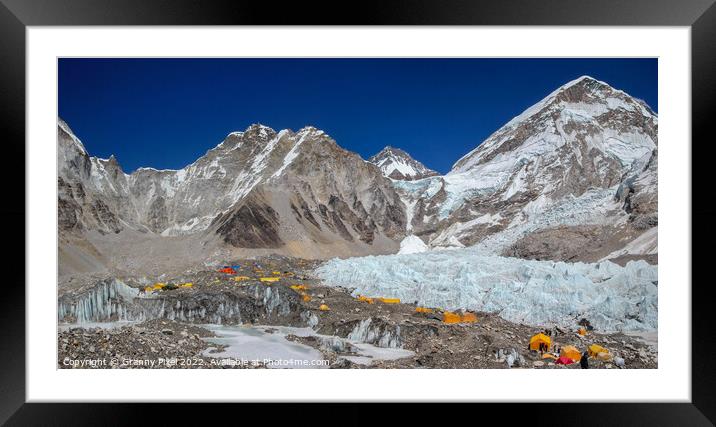 Everest Basecamp Himalayas Framed Mounted Print by Margaret Ryan