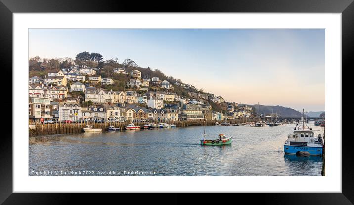 Crossing The Looe River Framed Mounted Print by Jim Monk