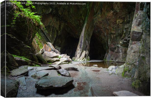 Lake District - Cathedral Cave  - Little Langdale Canvas Print by Will Ireland Photography