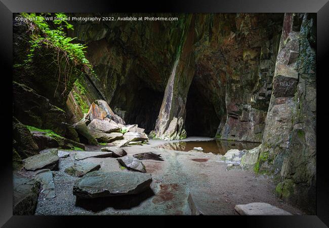 Lake District - Cathedral Cave  - Little Langdale Framed Print by Will Ireland Photography