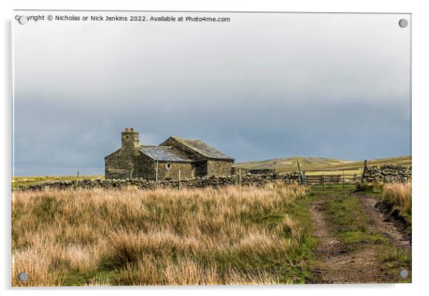 Abandoned Farmhouse Uldale Cumbria Acrylic by Nick Jenkins
