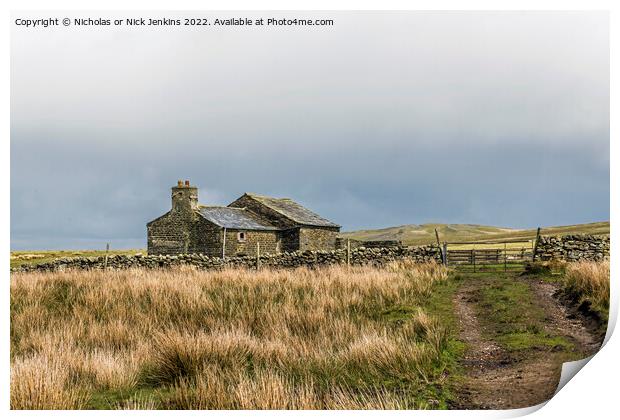 Abandoned Farmhouse Uldale Cumbria Print by Nick Jenkins