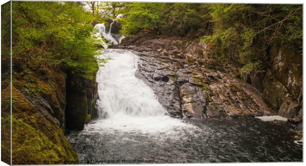 Swallow Falls, North Wales, UK Canvas Print by Michaela Gainey