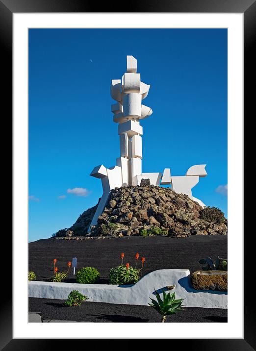 Monumento al Campesino Framed Mounted Print by Joyce Storey