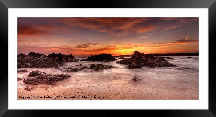 Freshwater West Framed Mounted Print by Mark Robson