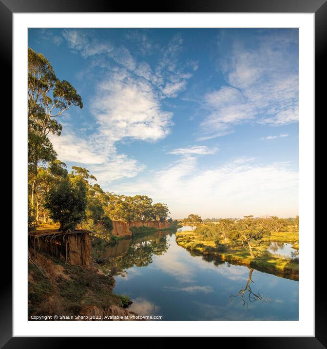 A River of Reflections Framed Mounted Print by Shaun Sharp