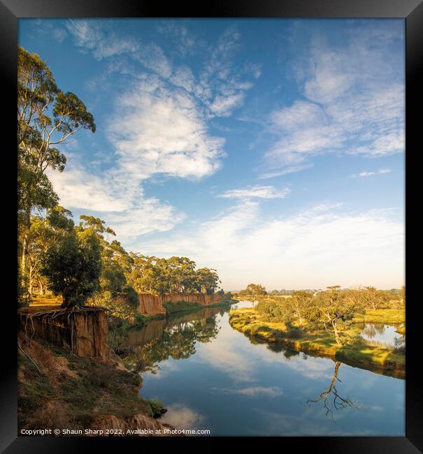 A River of Reflections Framed Print by Shaun Sharp