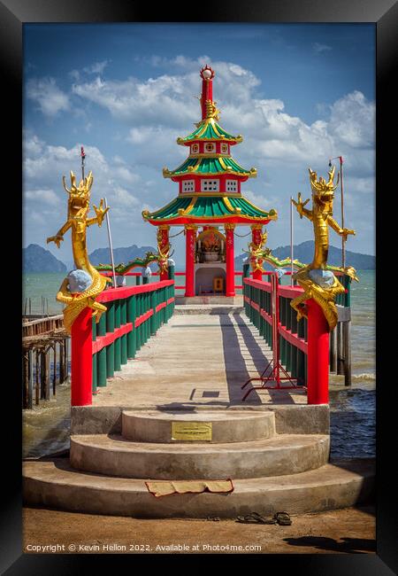 Chinese shrine  Framed Print by Kevin Hellon