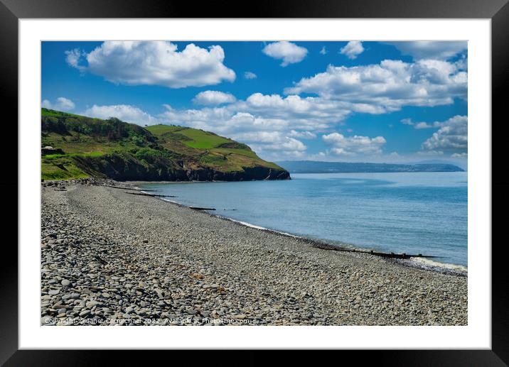 Serenity of Cardigan Bay Framed Mounted Print by Janet Carmichael