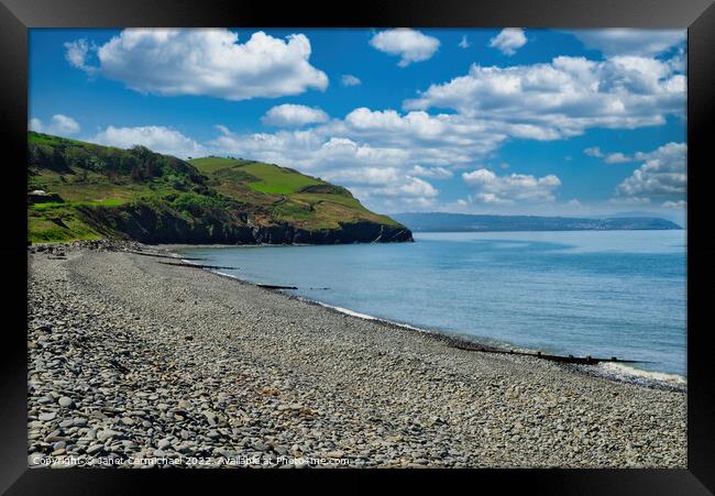 Serenity of Cardigan Bay Framed Print by Janet Carmichael