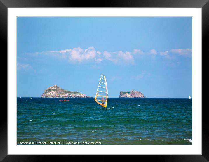 Unleashing the Power of the Wind Framed Mounted Print by Stephen Hamer