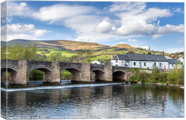 Crickhowell Bridge Canvas Print by Jim Monk