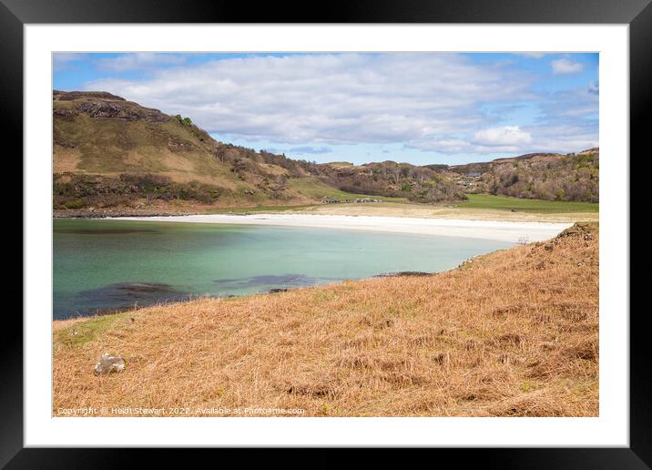 Calgary Beach on Mull Framed Mounted Print by Heidi Stewart