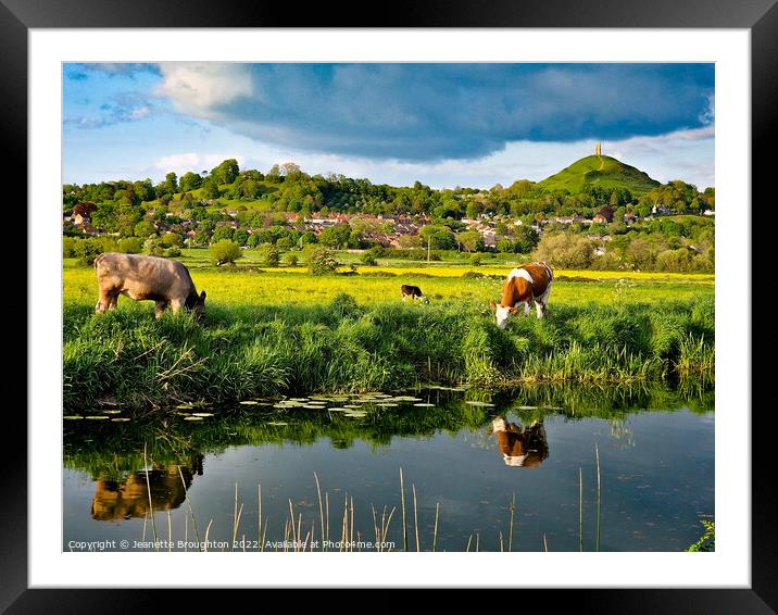 Views of Glastonbury Tor Somerset  Framed Mounted Print by Jeanette Broughton