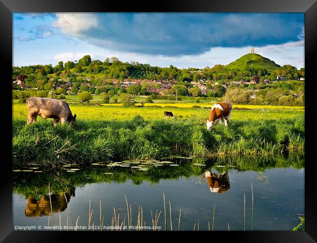 Views of Glastonbury Tor Somerset  Framed Print by Jeanette Broughton