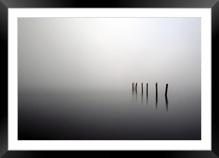 Misty Loch Lomond Framed Mounted Print by Grant Glendinning