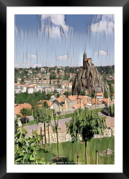 St Michael's Church on a Basalt Needle Framed Mounted Print by Roger Mechan