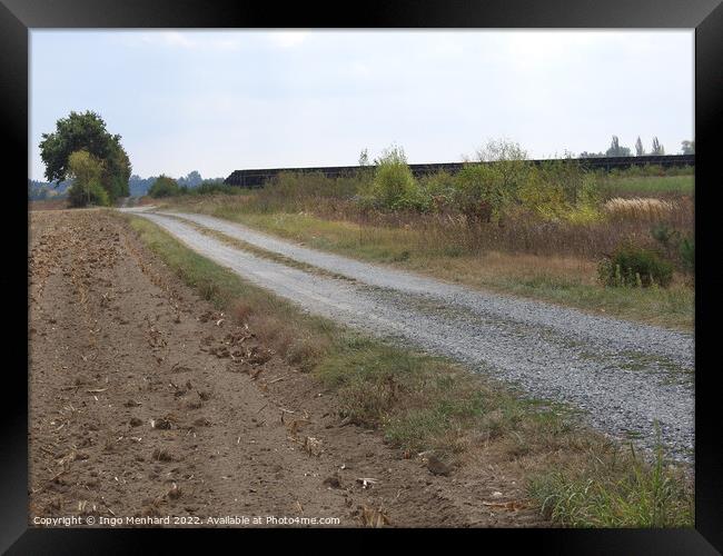 Rural dirt road Framed Print by Ingo Menhard