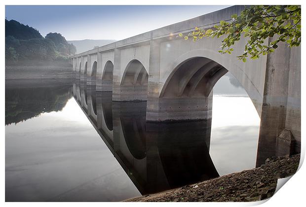 Bridge Over Silent Waters Print by K7 Photography