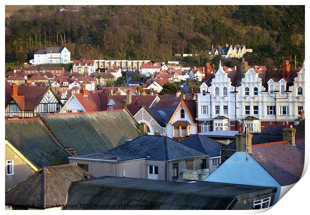 LLANDUDNO THROUGH THE WINDOW Print by Jacque Mckenzie