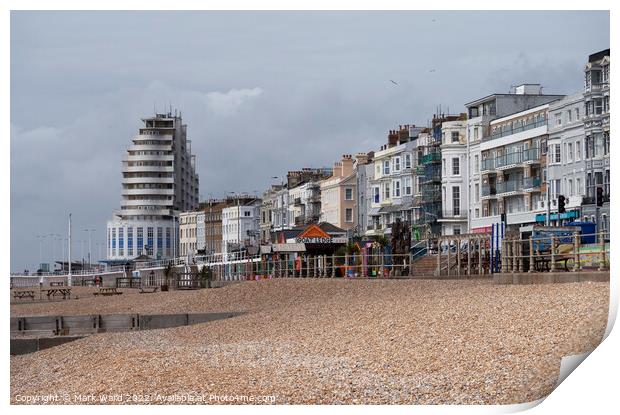 St Leonards on Sea Promenade Print by Mark Ward