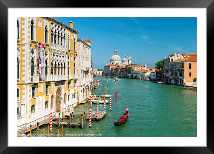 Grand Canal, Venice, Italy  Framed Mounted Print by Justin Foulkes