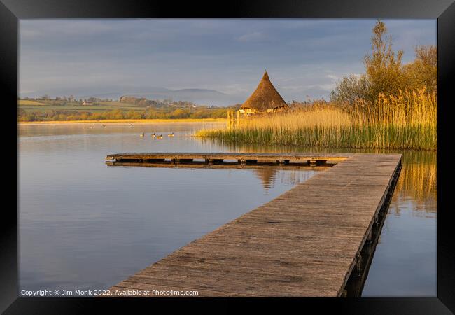 Llangorse Lake Framed Print by Jim Monk