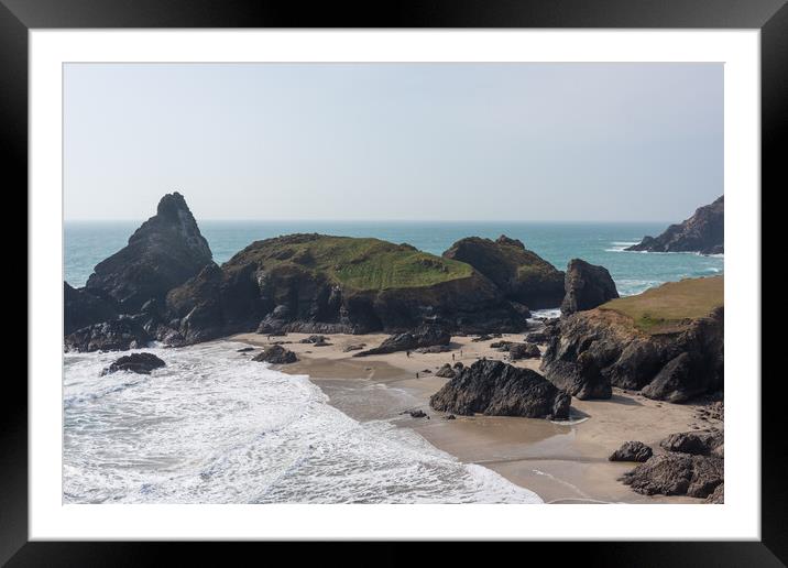 Kynance Cove Framed Mounted Print by Graham Custance