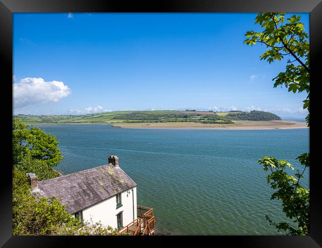 Boathouse at Laugharne - Dylan Thomas Framed Print by Colin Allen