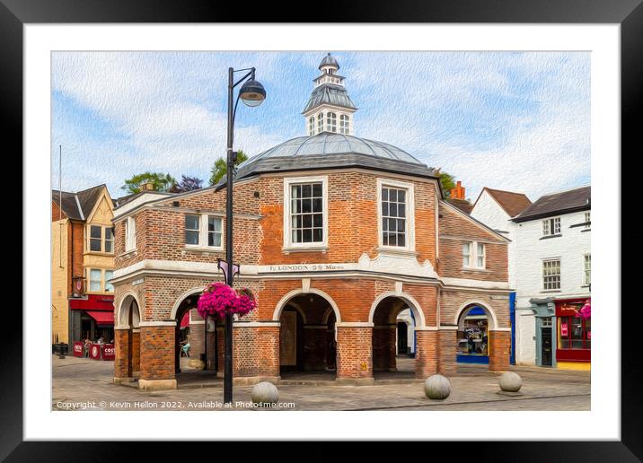View of the Cornmarket building on Church street,  Framed Mounted Print by Kevin Hellon