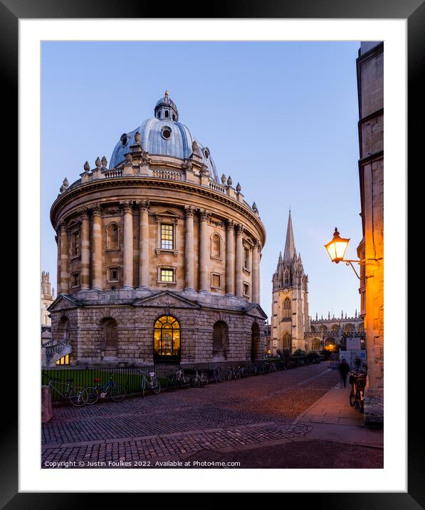Radcliffe Camera, Oxford Framed Mounted Print by Justin Foulkes