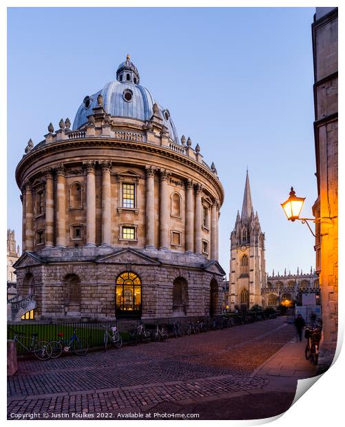Radcliffe Camera, Oxford Print by Justin Foulkes