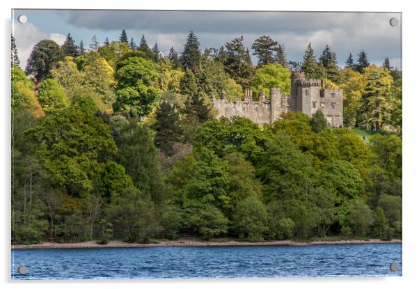 Balloch Castle Loch Lomond Acrylic by John Ellis