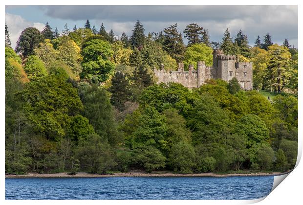 Balloch Castle Loch Lomond Print by John Ellis