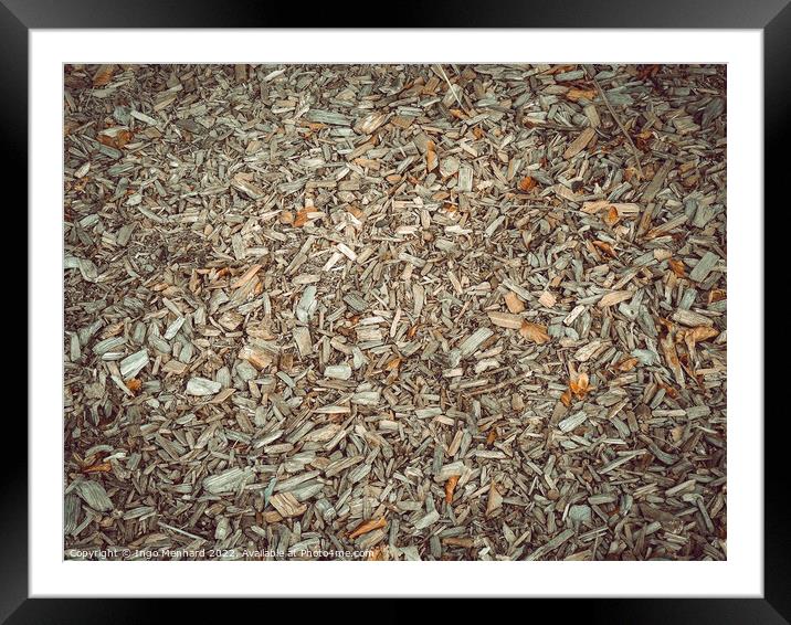 Dried plants on the ground in autumn weather Framed Mounted Print by Ingo Menhard