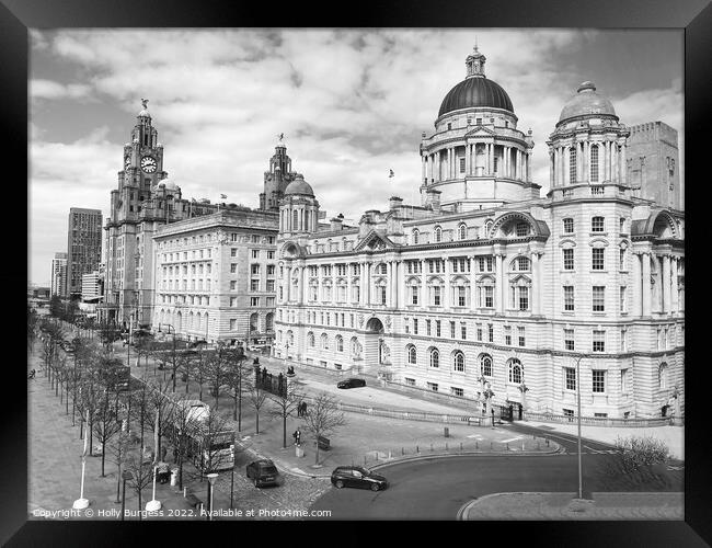 liverpool buidling The Three Graces of the world  Framed Print by Holly Burgess