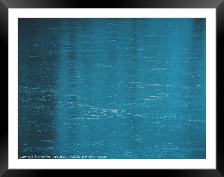 Frozen lake Framed Mounted Print by Ingo Menhard
